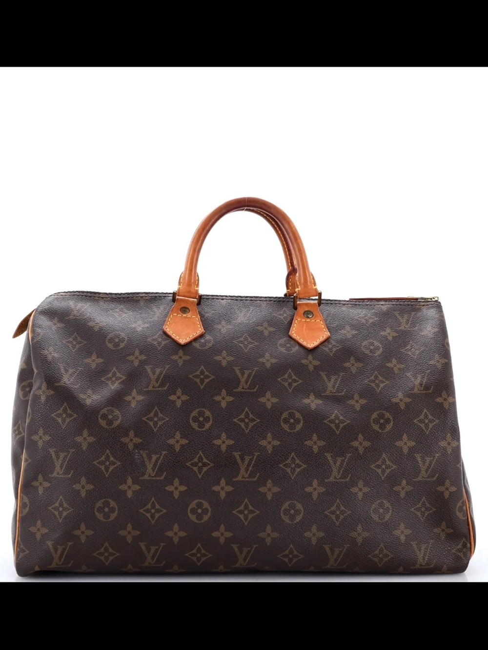 Louis Vuitton Monogram Speedy 40 in Brown and Tan